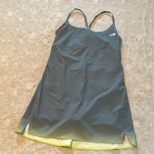 The North Face Gray/Teal and Lime Workout Dress